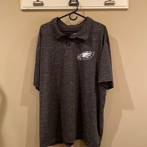 Men’s athletic Eagles pullover button shirt